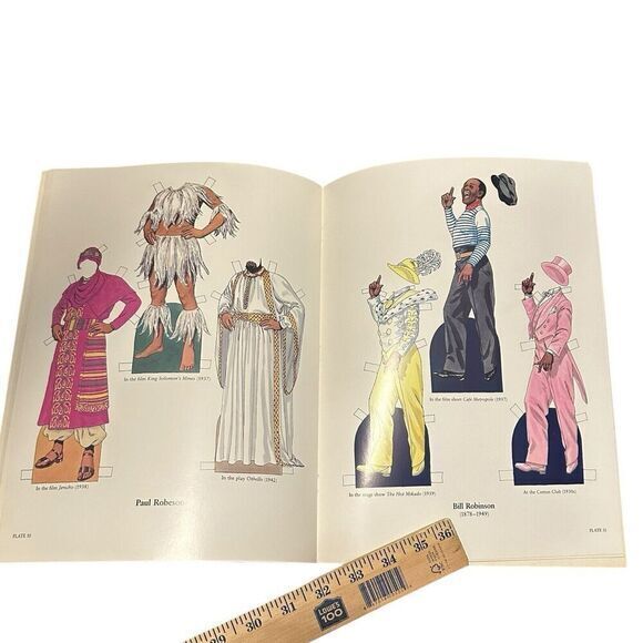 Great Black Entertainers Paper Dolls in Full Color by Tom Tierney 1984 Mint Con. - Picture 7 of 11